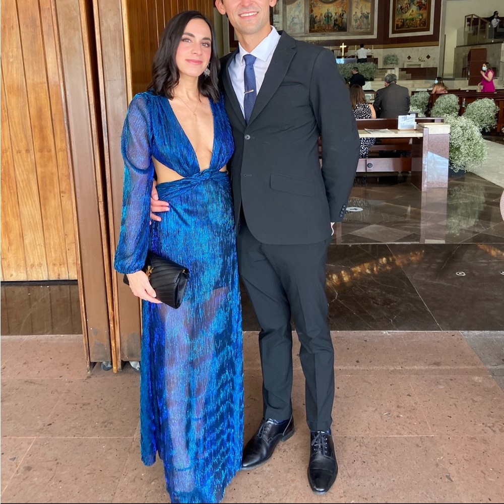 Elegant Blue Evening Dress